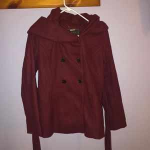 Burgundy Coat